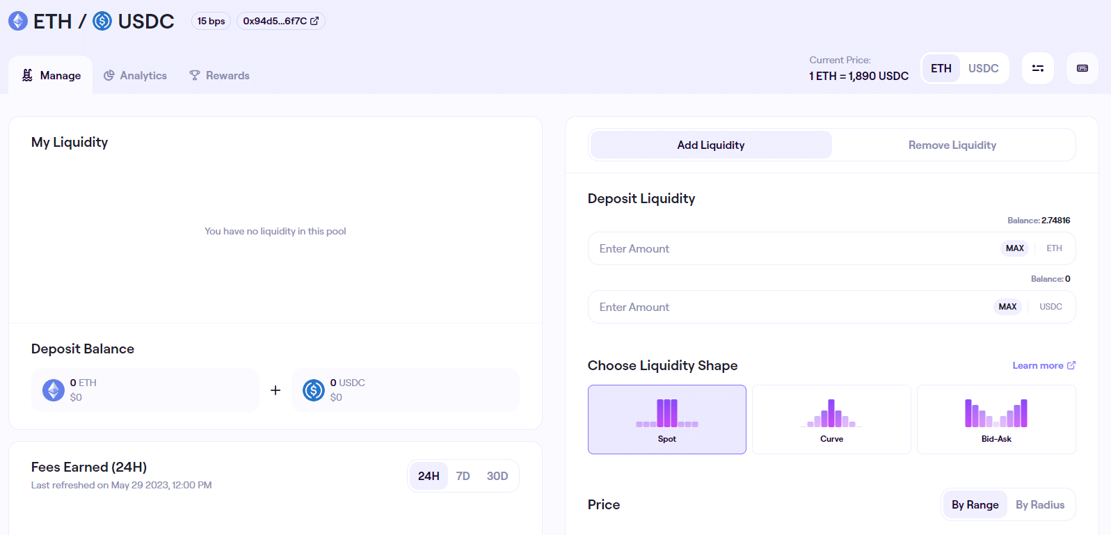 USDC-eth-staking-pool